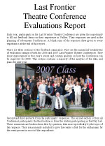 2007 Evaluations Report