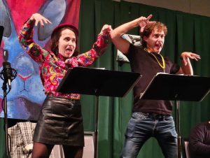 2025 Play Lab reading of Heidi Franke's The Menacer, featuring Katy Laurance and Chandler Paskett.