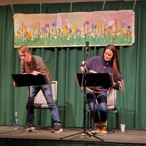 The Play Lab reading of Greg Romero and Brian Grace-Duff’s LARPing, featuring Jake Beauvais and Taylor R. Campbell.